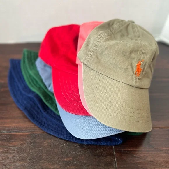 (6) Ralph Lauren Multicolor Polo Caps Collection - Picture 1 of 13